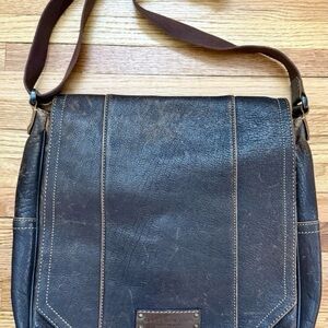 Marc New York Dark Brown Messenger Bag